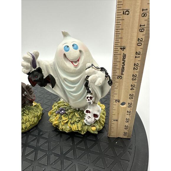 Lot Of 3 Vintage Halloween Ghost Figurines Resin EUC - Picture 5 of 10